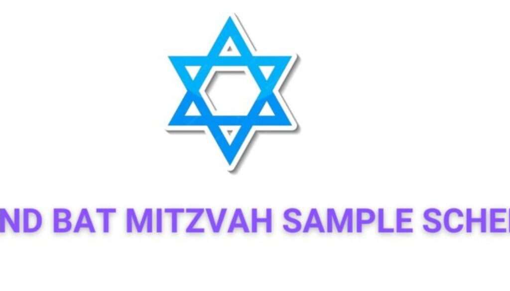 Baltimore and Frederic sample Bar and Bat mitzvah schedules