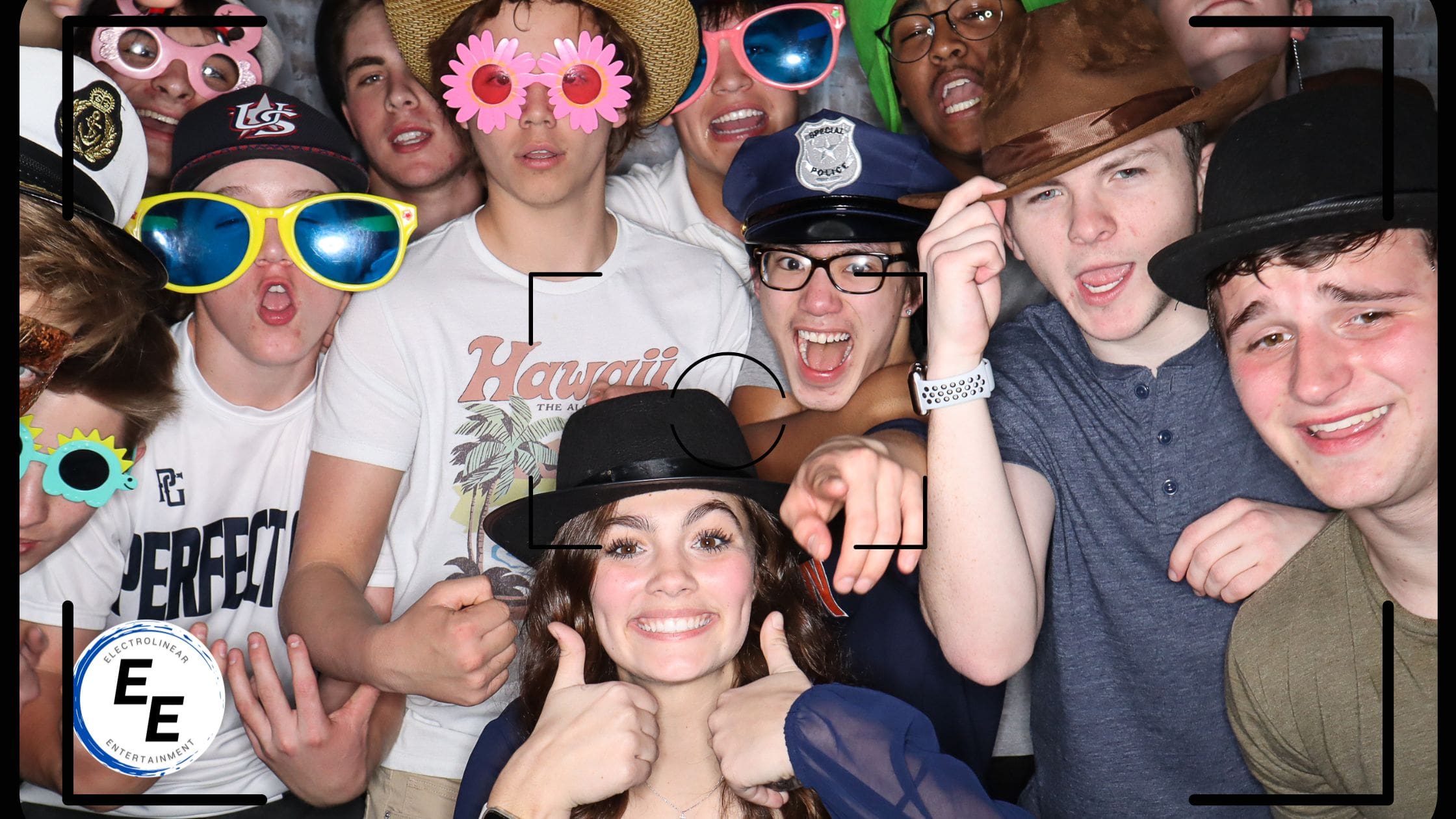 Photo booth fun at events and parties.